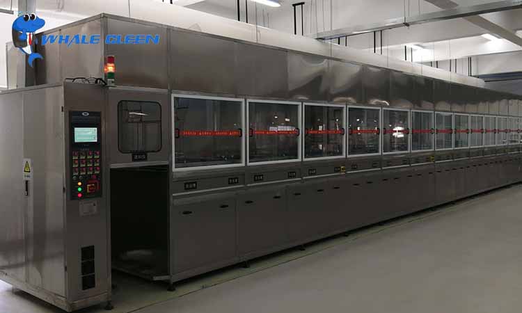 The application of the blue whale automatic ultrasonic cleaning machine 