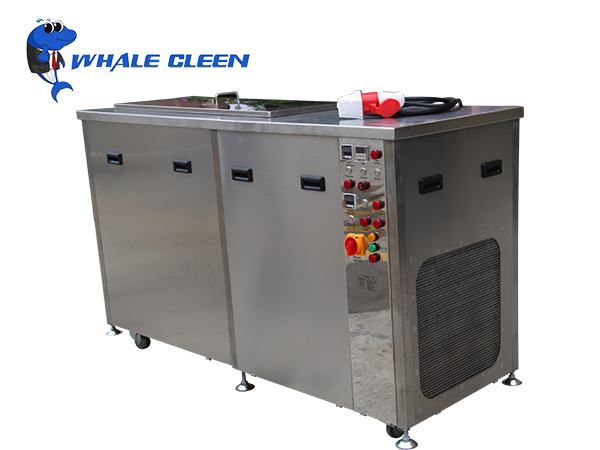 Gas phase refrigeration ultrasonic cleaning machine