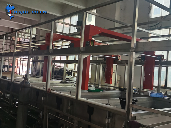 Gantry arm ultrasonic cleaning machine