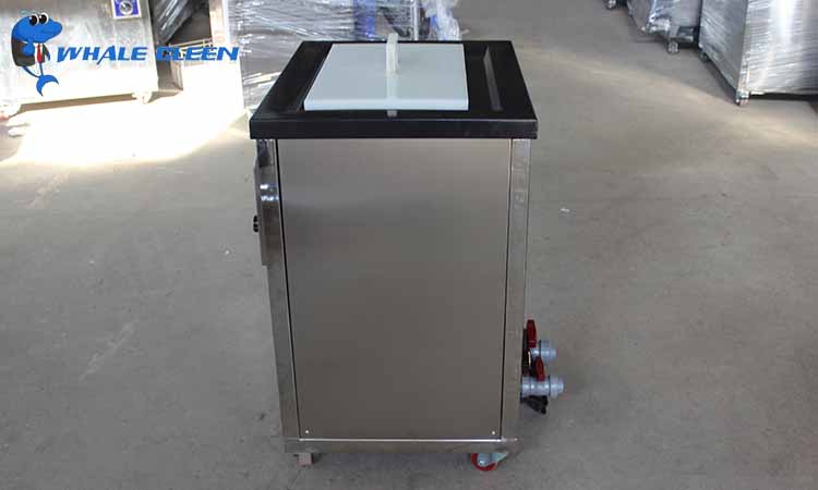 Ultrasonic washer machine for engine cylinder head and other box parts